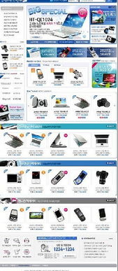 红动网精选 笔记本网络商城网站网页设计PSD素材免费下载（编号1282827）